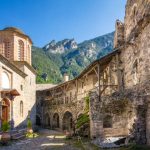 The Monastery of Agios Dionysios in Olympus, Greece, Europe.